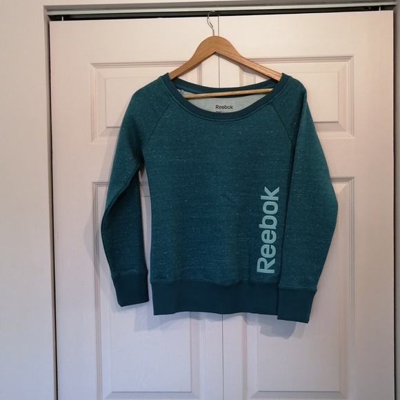REEBOK Teal Boatneck Pullover BNWT - Picture 2 of 9